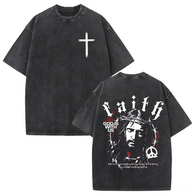 "FAITH" WASHED TEE