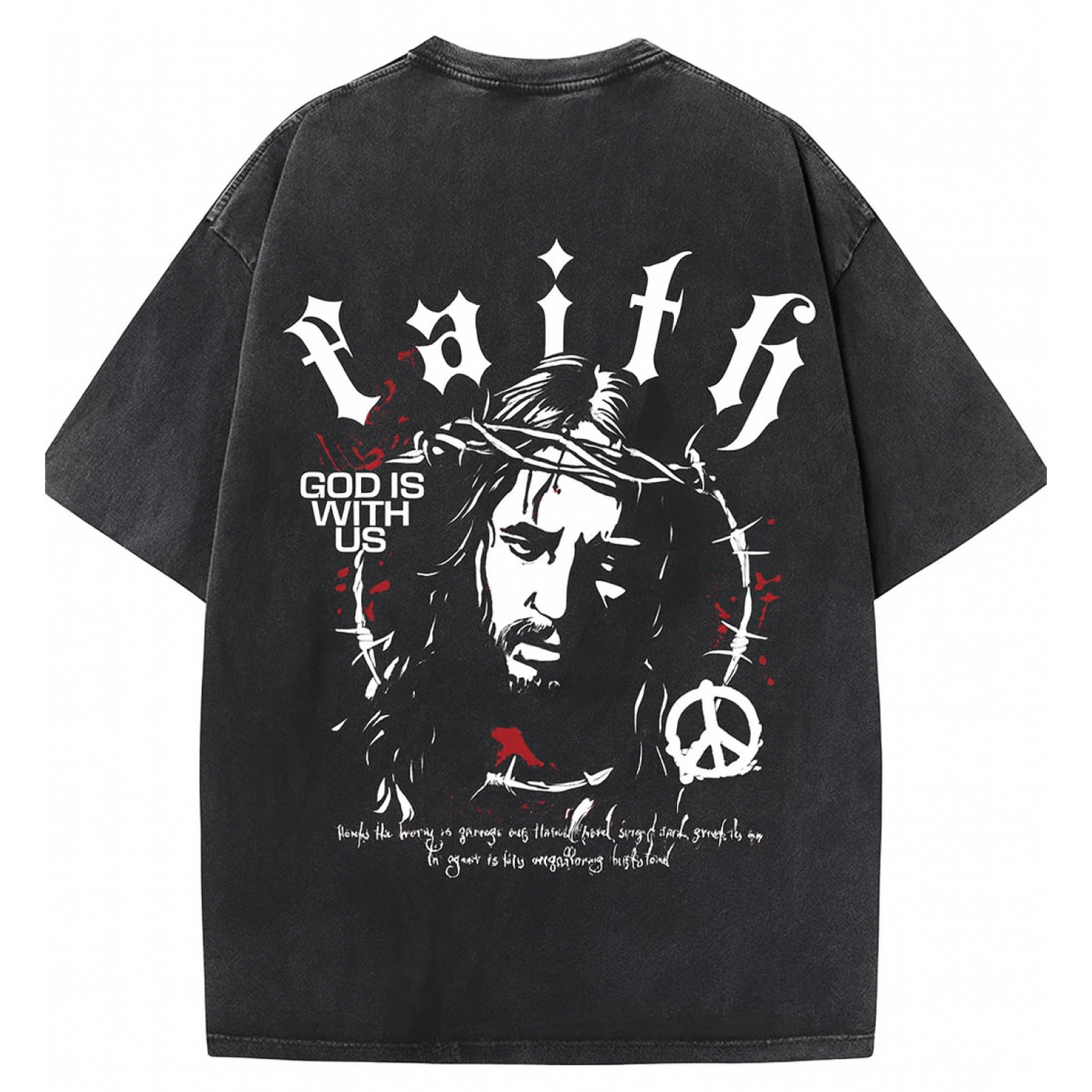 "FAITH" WASHED TEE
